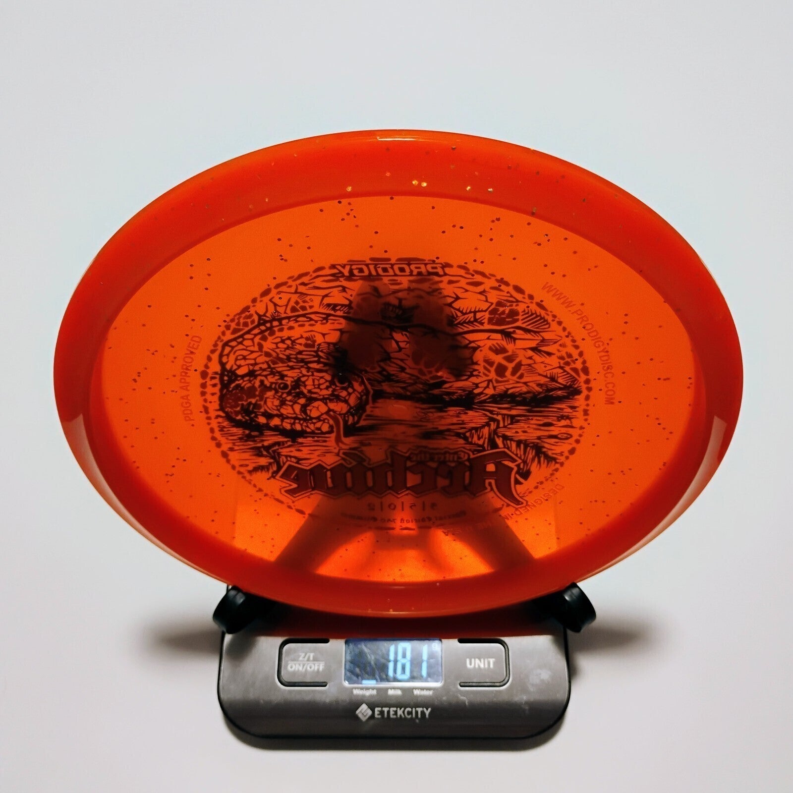 New Prodigy Orange 750 Glimmer Archive Disc Golf Midrange 181g