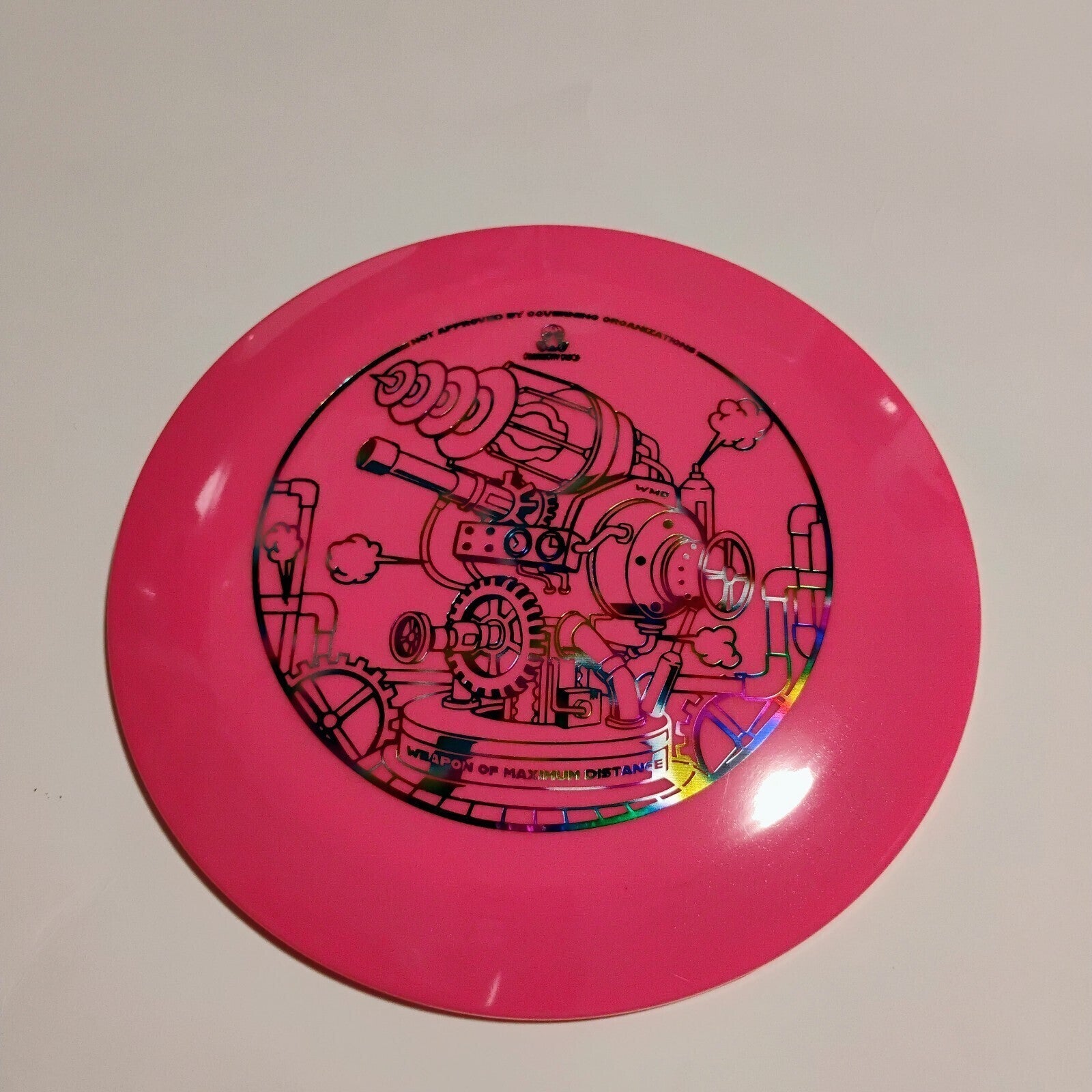 New Doomsday Discs Pink Survival WMD UNAPPROVED Disc Golf Distance Driver 200g