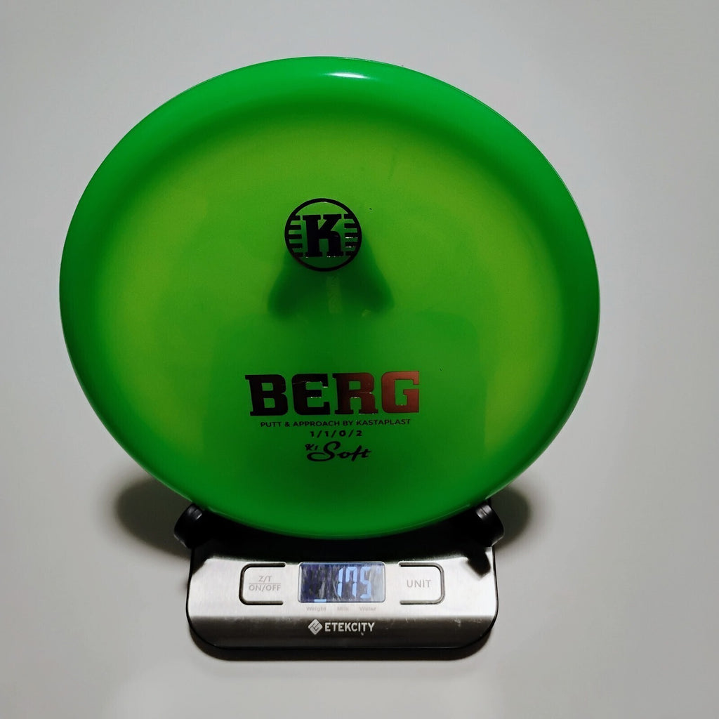 New Kastaplast Green K1 Soft Berg Disc Golf Putt & Approach 175g