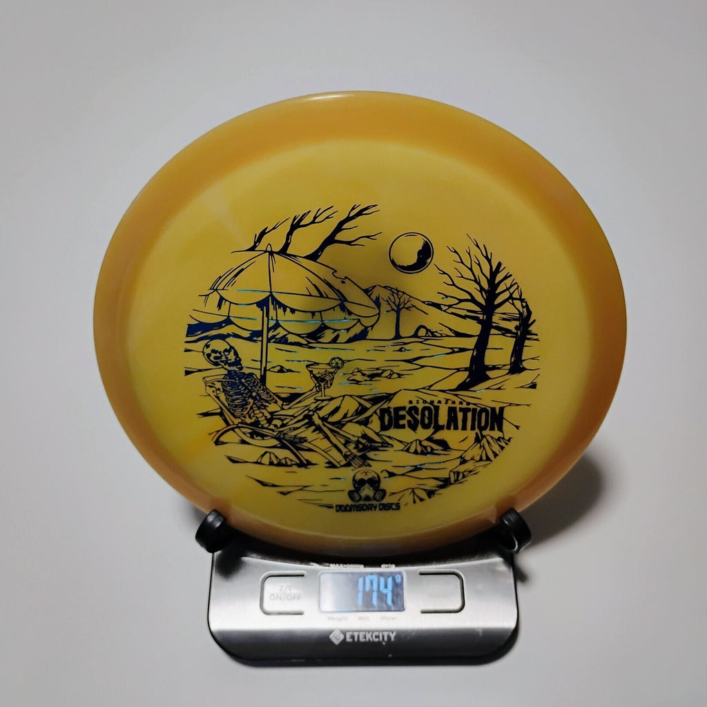 New Doomsday Discs Yellow Biohazard Desolation Disc Golf Midrange 174g
