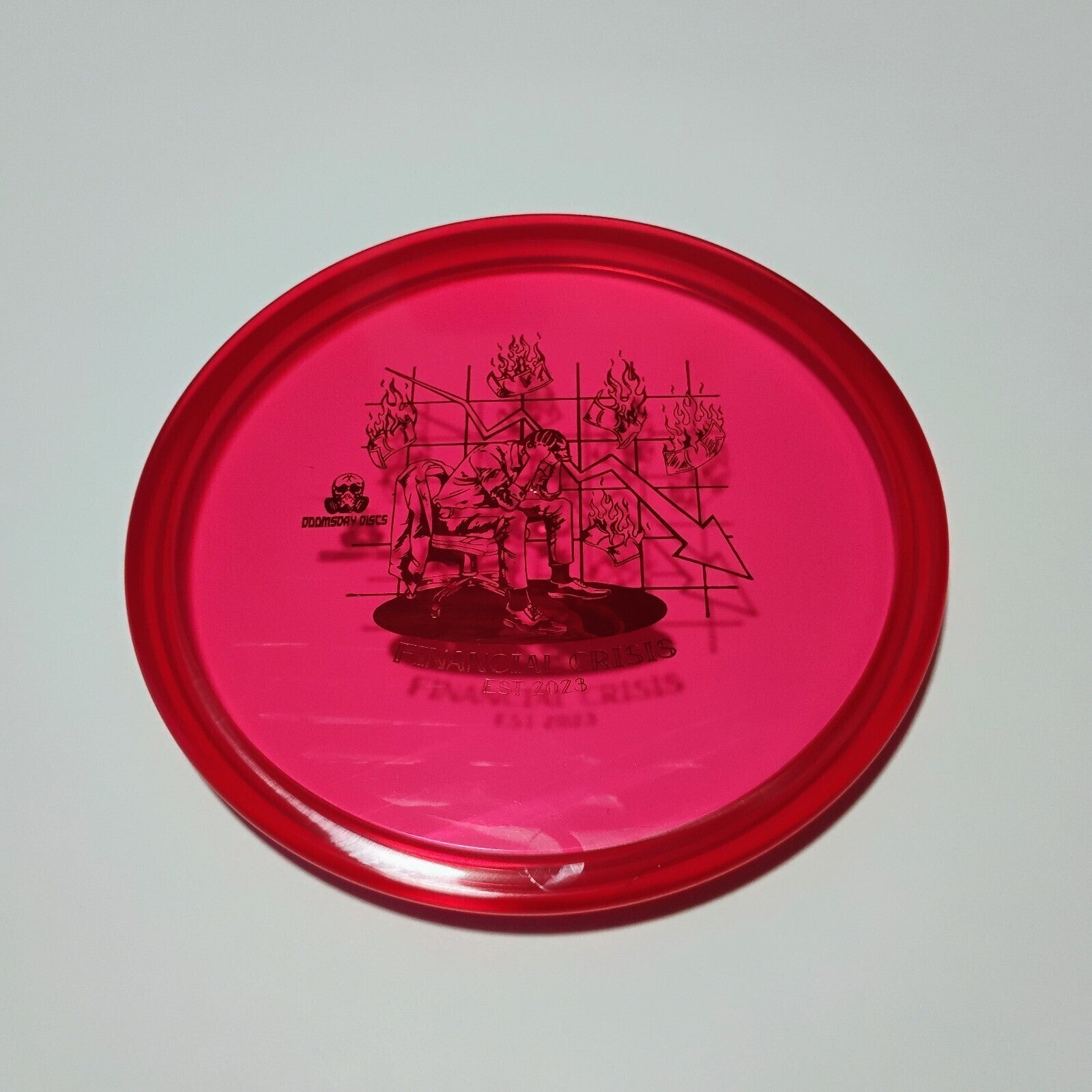 New Doomsday Discs Red Isolation Crisis Disc Golf Midrange 178g
