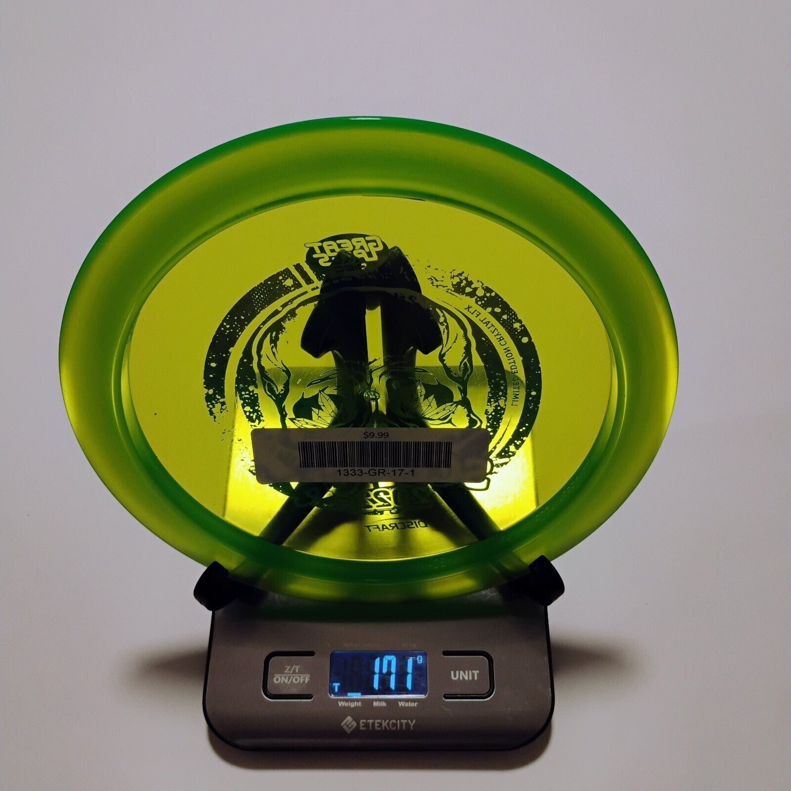 New Discraft Great Lakes LE Crystal FLX Scorch Distance Driver NO INK 9.5/10