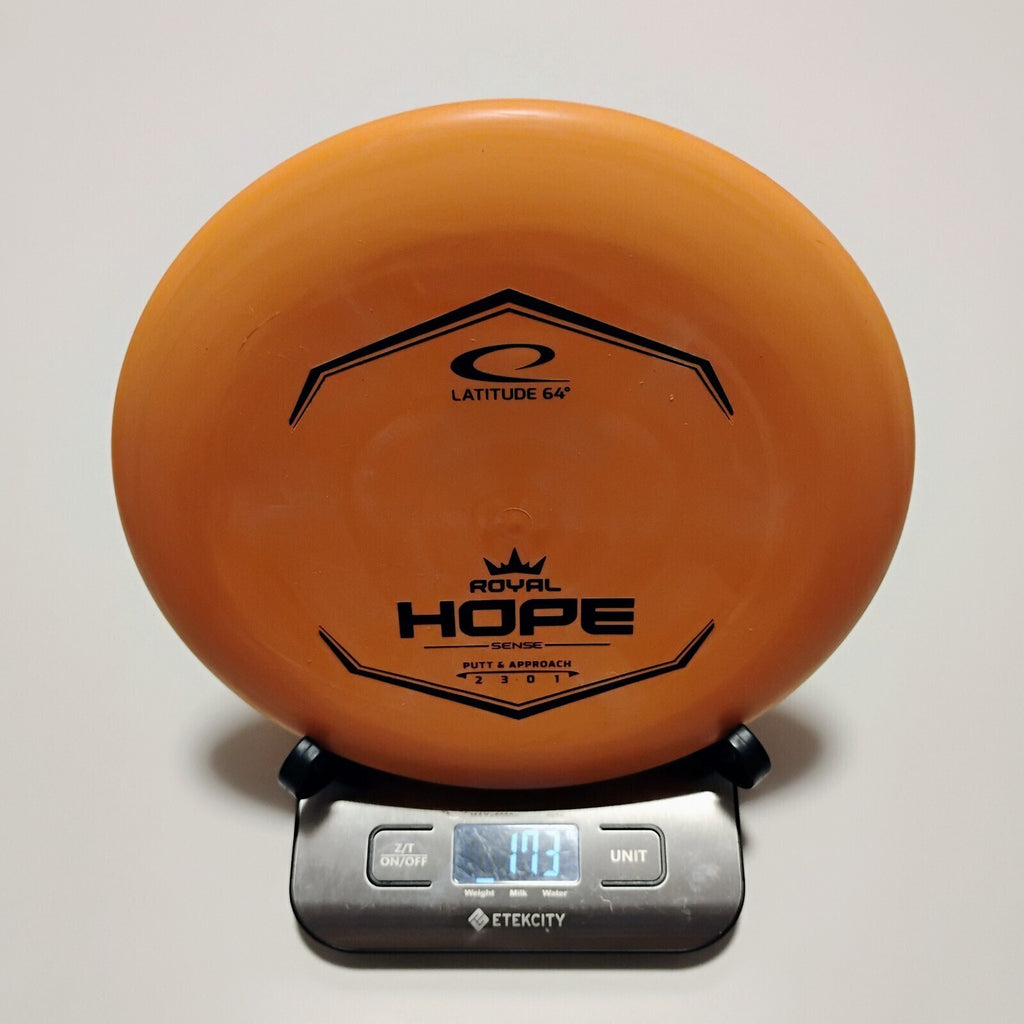 New Latitude 64 Orange Royal Sense Hope Disc Golf Putt & Approach 173g