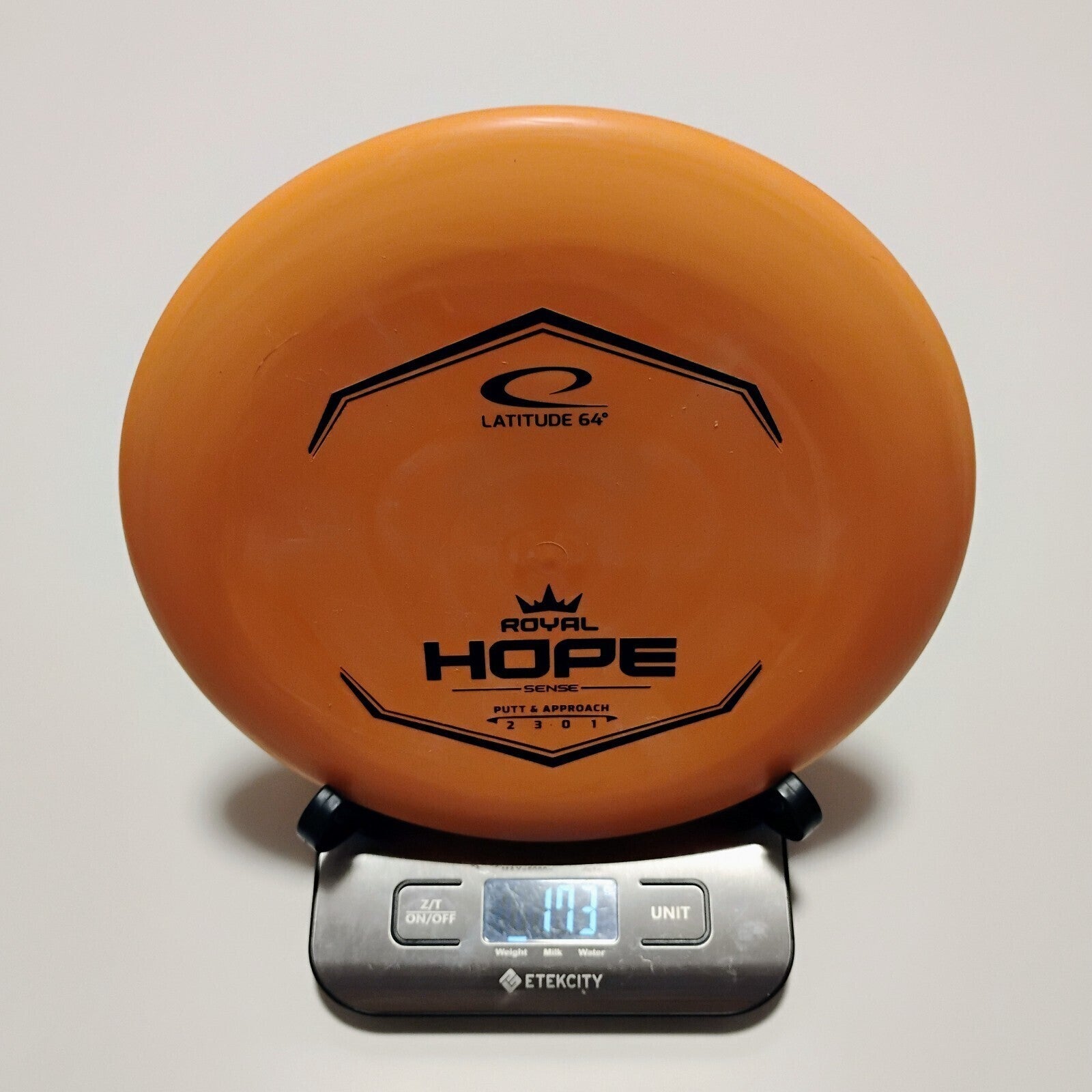 New Latitude 64 Orange Royal Sense Hope Disc Golf Putt & Approach 173g