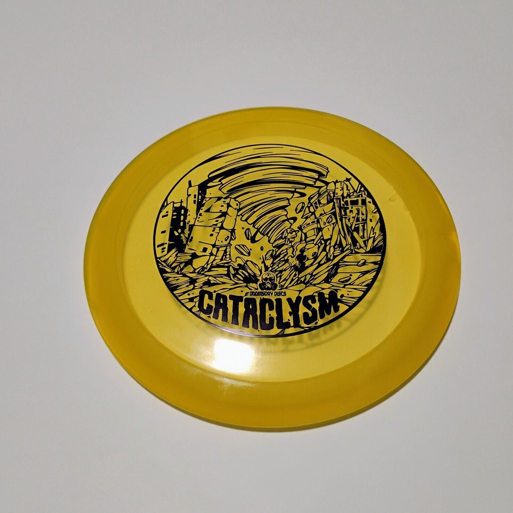 New Doomsday Discs Yellow Isolation Cataclysm Disc Golf Distance Driver 176g