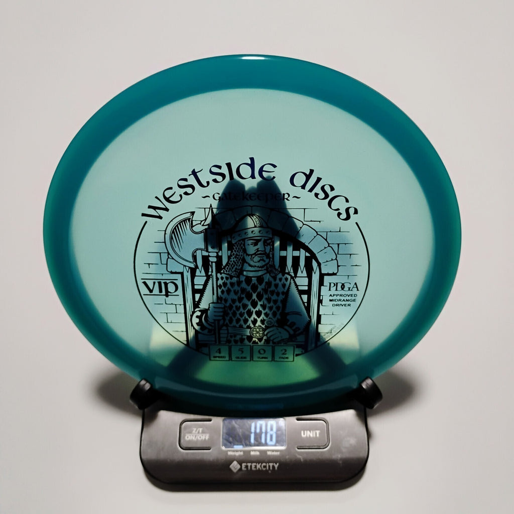 New Westside Discs Blue VIP Gatekeeper Disc Golf Midrange 178g