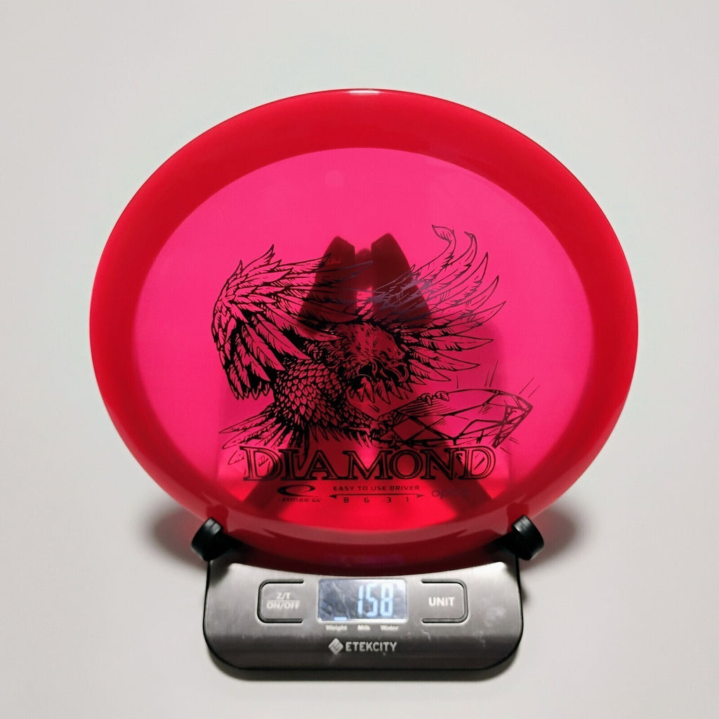 New Latitude 64 Red Opto Diamond Disc Golf Fairway Driver 158g