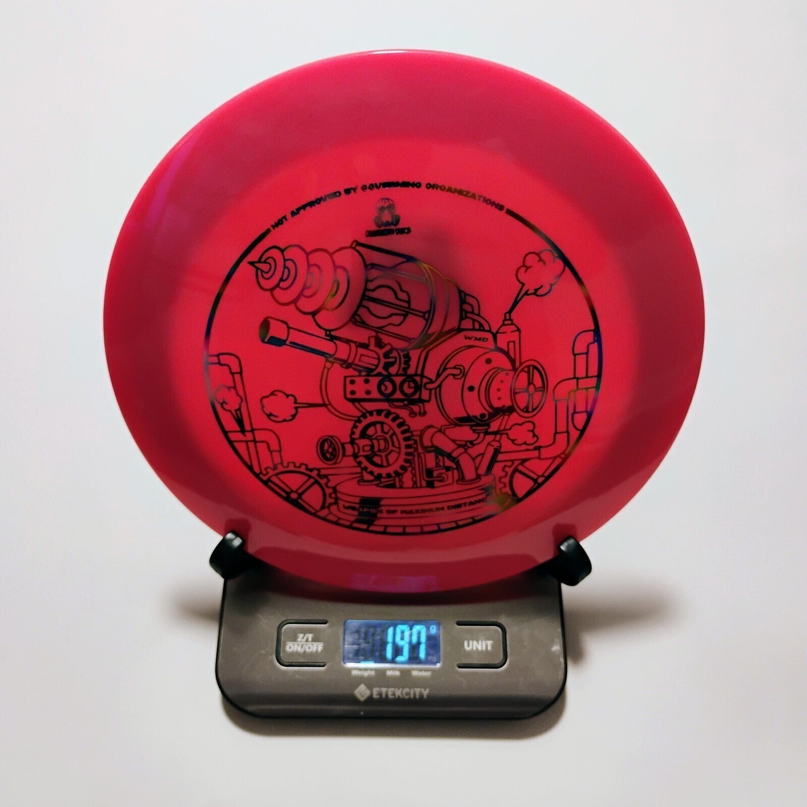 New Doomsday Discs Pink Survival WMD UNAPPROVED Disc Golf Distance Driver 200g