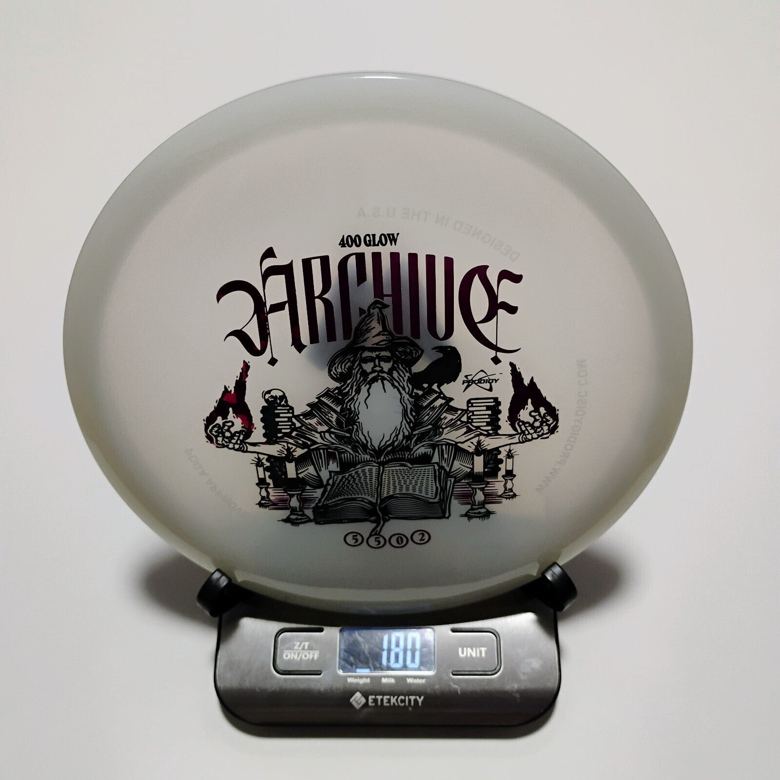 New Prodigy White 400 Glow Archive Disc Golf Midrange 180g