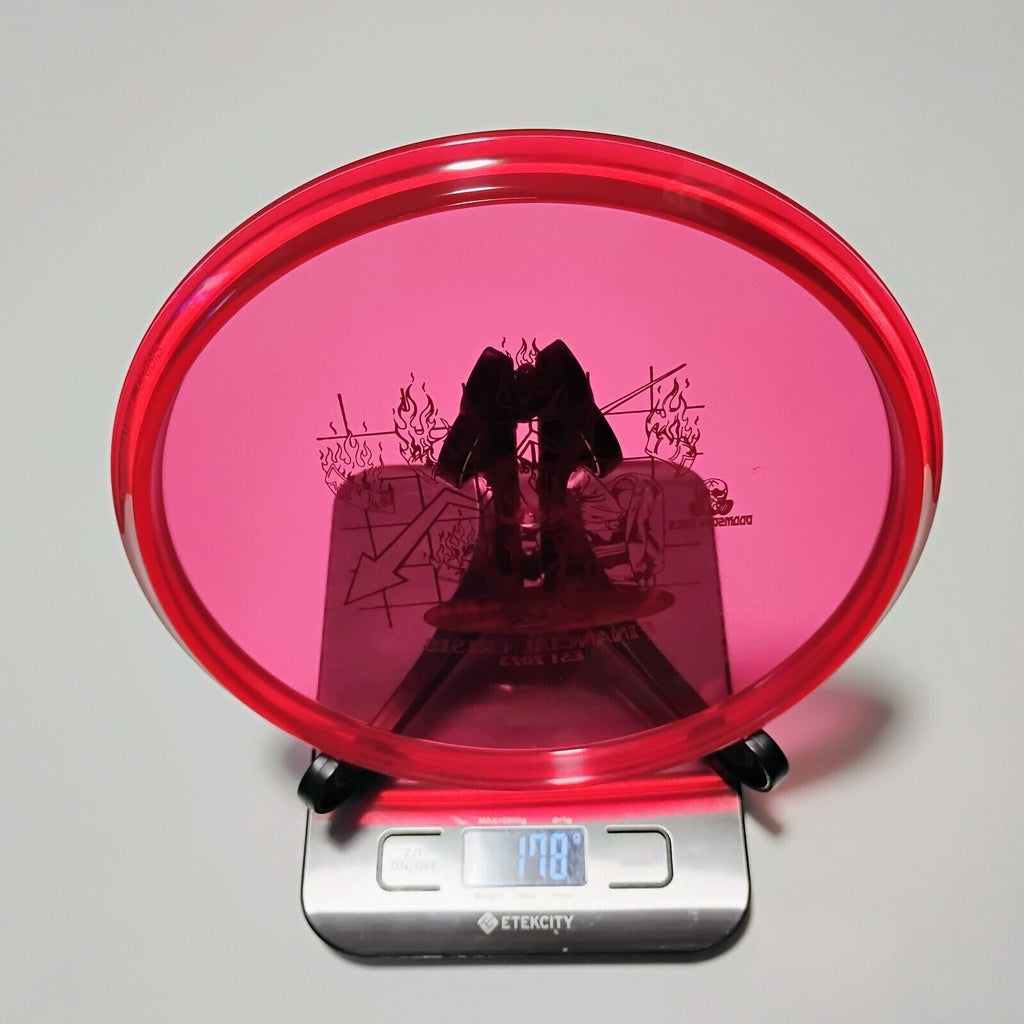 New Doomsday Discs Red Isolation Crisis Disc Golf Midrange 178g