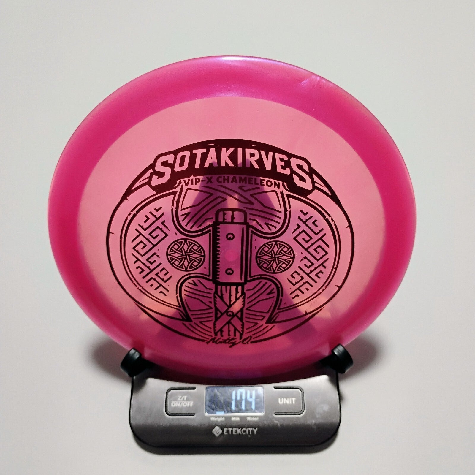 New Westside Discs Pink VIP-X Chameleon Matty O Hatchet Distance Driver 174g