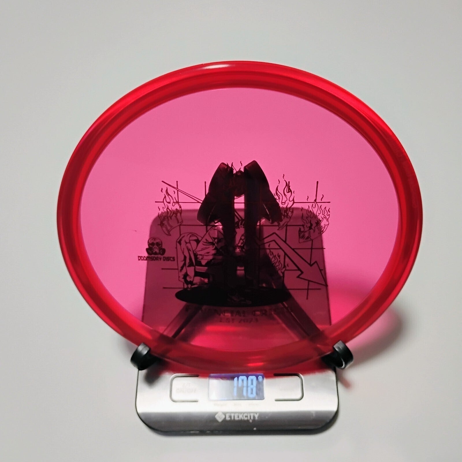 New Doomsday Discs Red Isolation Crisis Disc Golf Midrange 178g